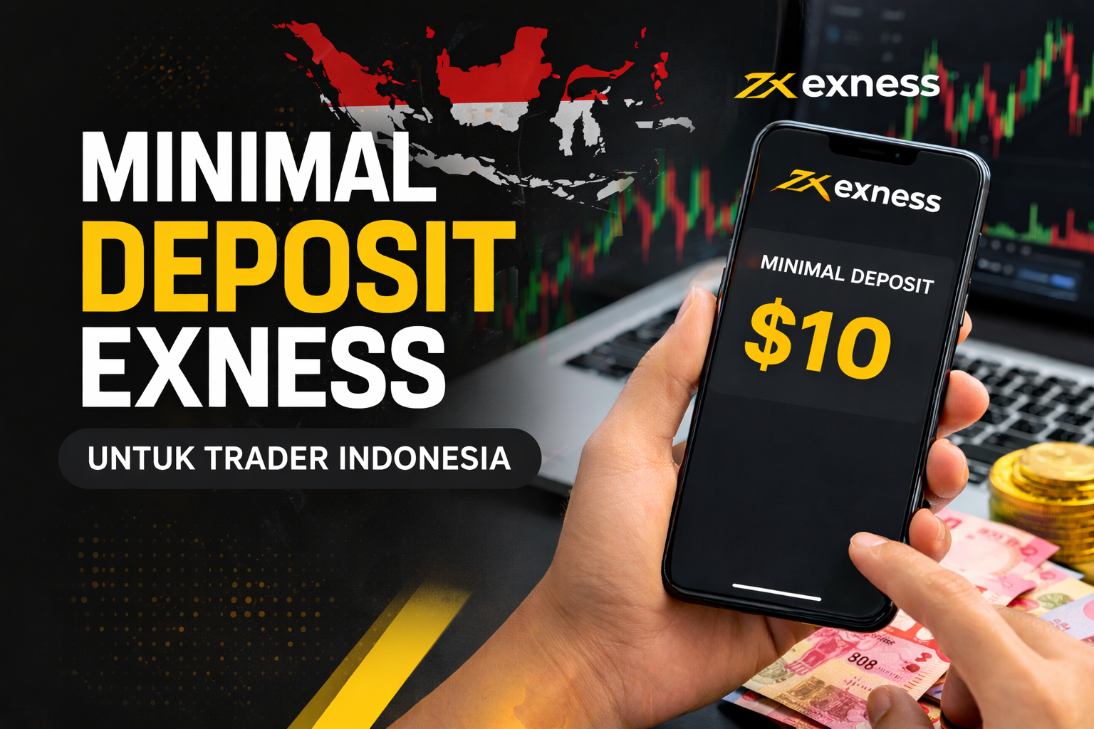 minimal deposit exness untuk trader indonesia mulai dari 10 dolar