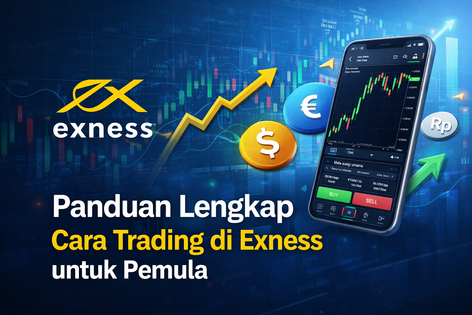 Cara trading di Exness untuk pemula menggunakan aplikasi trading forex
